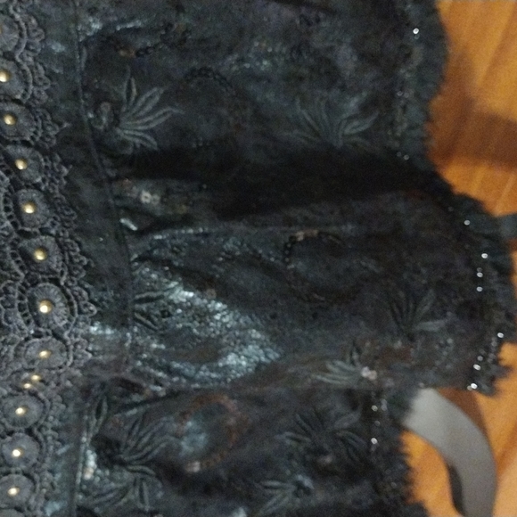 Black BC Black Cat Fashion Skirt Gypsy Mori Country Western NWT 28' Naturecore - Picture 7 of 12